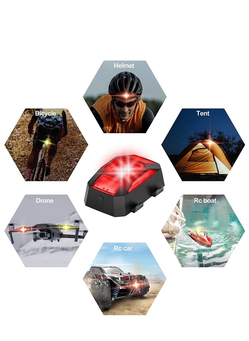 Drone Strobe Lights, FAA Anti-Collision Lighting Light Night Flight with 4 Colors for DJI Mini 3 Pro/Air 2S/Air 2/Mavic Mini/Mavic Pro/FPV/Holy Stone Quadcopters Accessories
