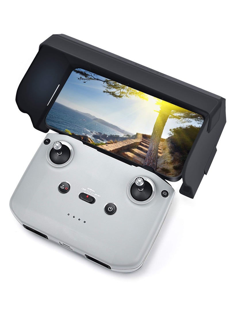 Drone Sunshade for DJI Mavic 3/Mini 2/Mavic Air 2/DJI Air 2S Controller Small and Lightweight Non-deformable Magnetic Design Precise Fit Suitable for 4.4-7.1 inch Smartphone Screens