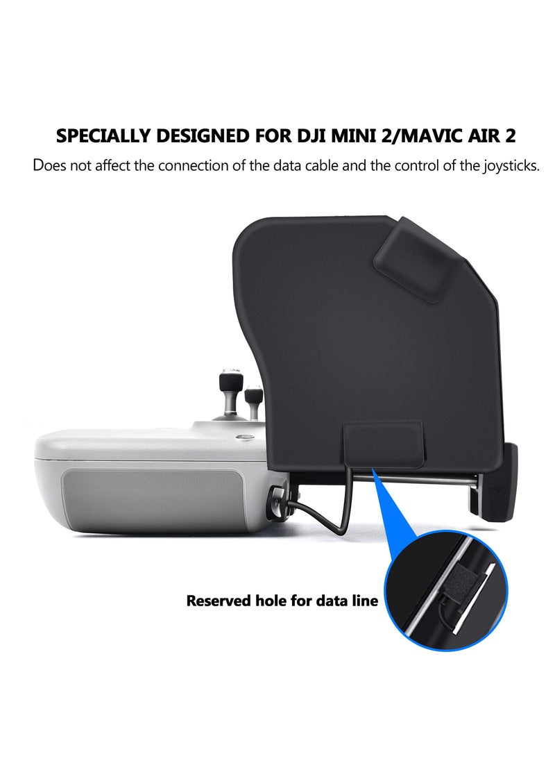 Drone Sunshade for DJI Mavic 3/Mini 2/Mavic Air 2/DJI Air 2S Controller Small and Lightweight Non-deformable Magnetic Design Precise Fit Suitable for 4.4-7.1 inch Smartphone Screens
