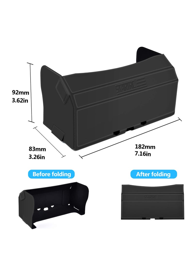 Drone Sunshade for DJI Mavic 3/Mini 2/Mavic Air 2/DJI Air 2S Controller Small and Lightweight Non-deformable Magnetic Design Precise Fit Suitable for 4.4-7.1 inch Smartphone Screens