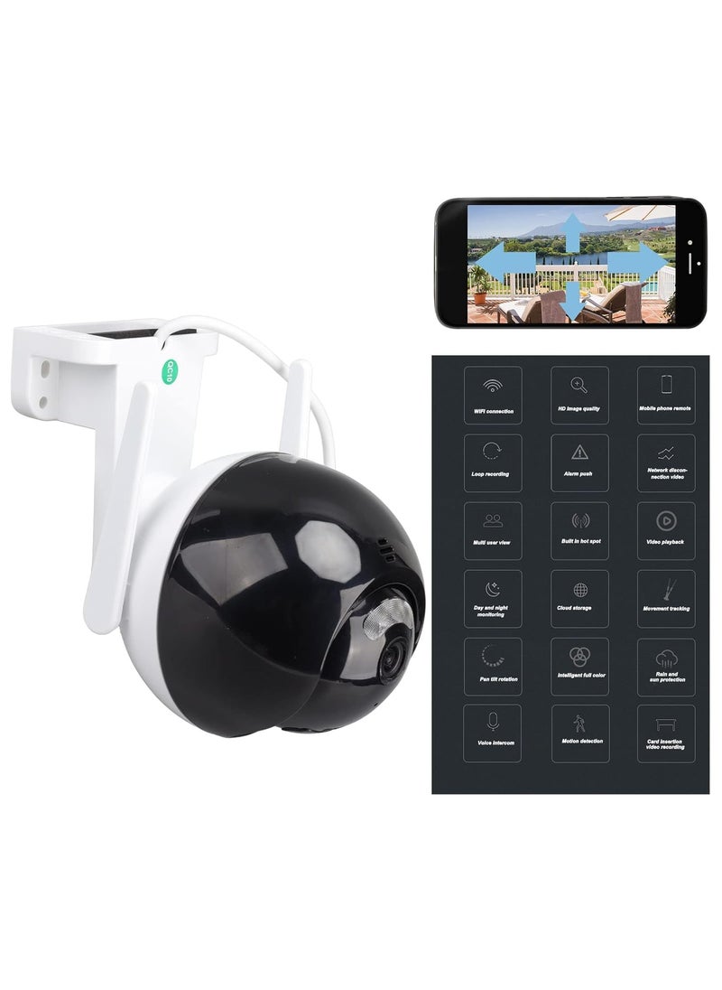 Aapeshwar Smart Camera Motion Tracking IP66 Waterproof High Definition Surveillance Camera for Home EU Plug