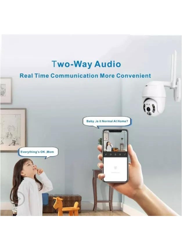 LOOK CAM PTZ 20 WiFi Camera Outdoor Security Camera Wireless Surveillance Camera HD 1080P PanTilt 200ft Night Vision TwoWay Audio IP66 Weatherproof Motion Detection Auto Tracking