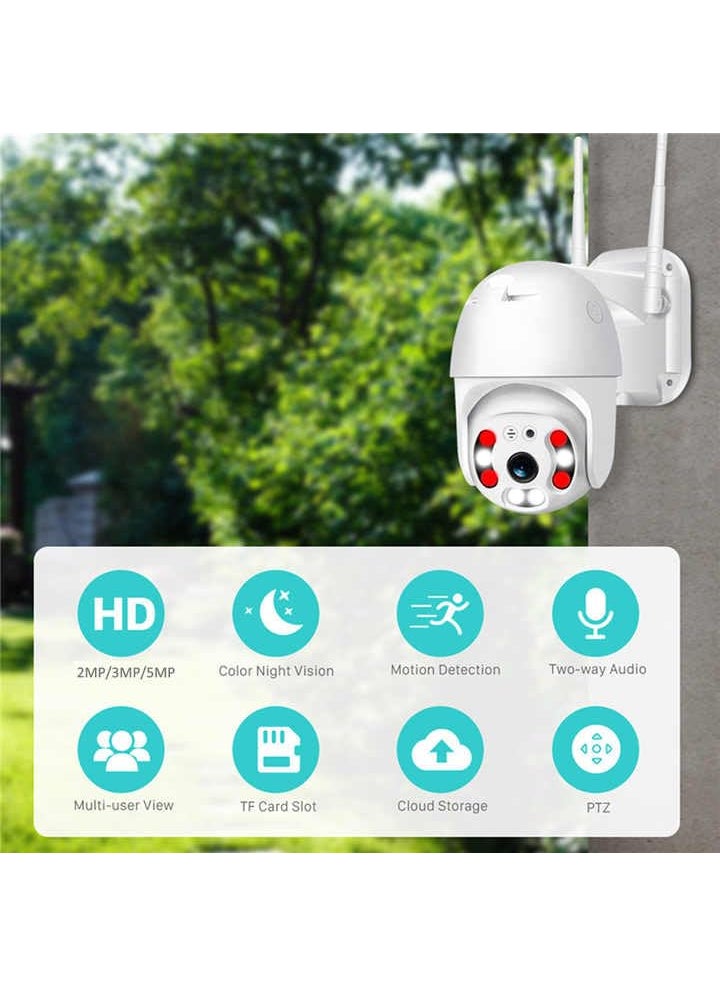 LOOK CAM PTZ 20 WiFi Camera Outdoor Security Camera Wireless Surveillance Camera HD 1080P PanTilt 200ft Night Vision TwoWay Audio IP66 Weatherproof Motion Detection Auto Tracking