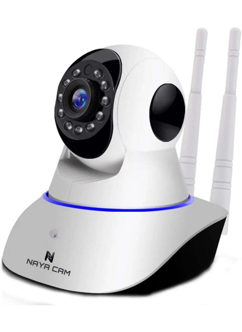 Naya Cam WiFi IP CCTV Security Camera 360 Rotating Smart Camera with TwoWay Audio Infrared Night Vision Motion Detection MultiUser Support Micro SD Card Storage Up to 64GB