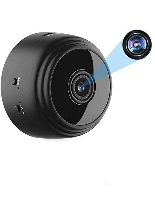 TECHNOVIEW Spy Mini Hidden HD Wireless Indoor Video Audio Recording Camera Watch Live 1080P CCTV IP Camera with Night Vision Motion Detection Supports Upto 64 GB Card Battery Operated