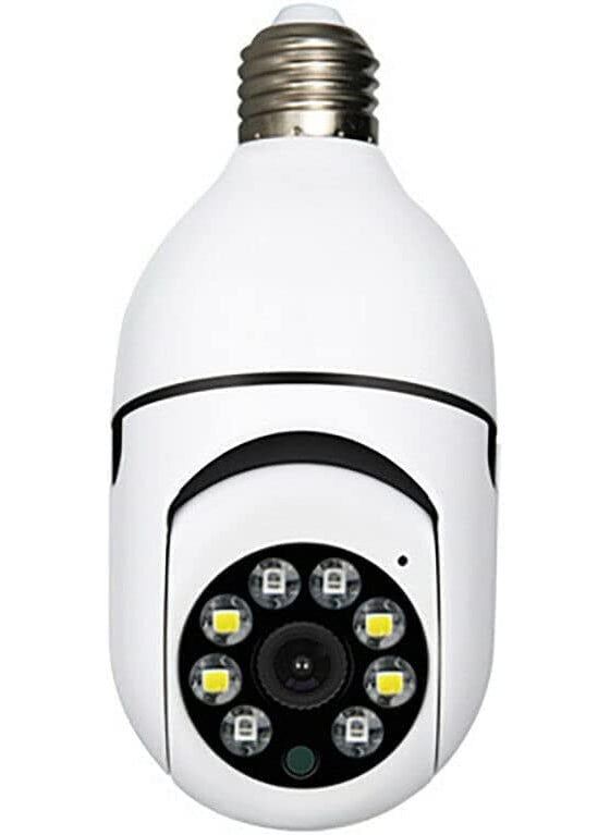 WiFi Camera CCTV Camera 1080p Wireless PTZ Bulb Shape V380 Pro Security Camera