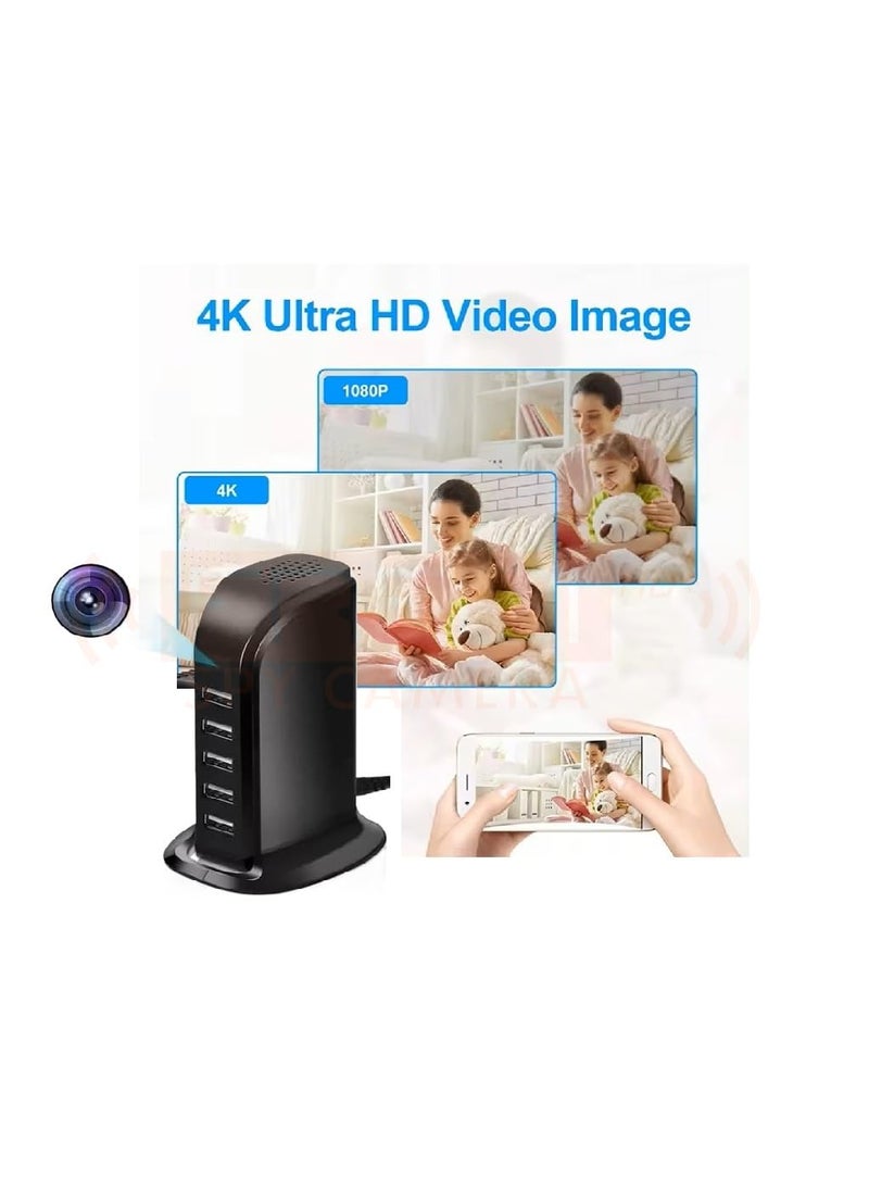 FREDI HD PLUS WiFi Camera Wireless USB Charger Hidden Camera 5 Port USB Hub Covert Nanny Cam 1080P HD Hidden Camera for Office