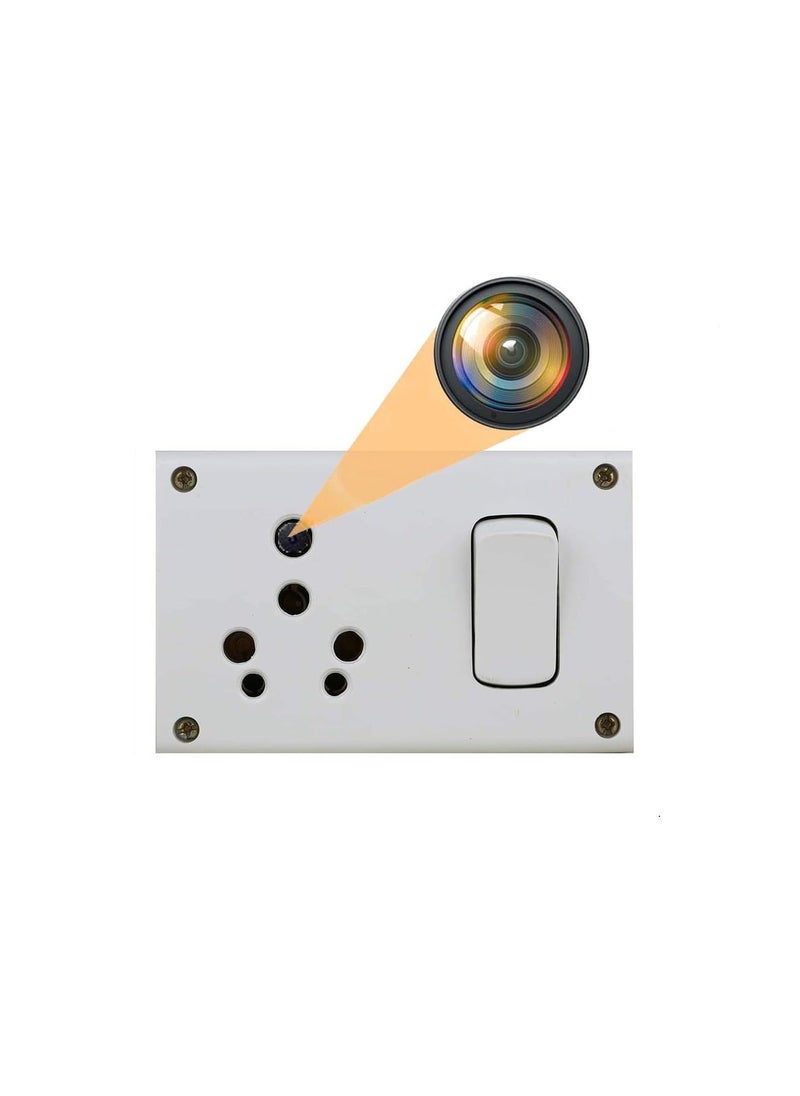 FREDI HD PLUS 4K WiFi Switch Socket Full HD Audio Video Recording Camera 24 Hours Watch Live Home and Office Security Camera iWFCam APP Hidden Camera