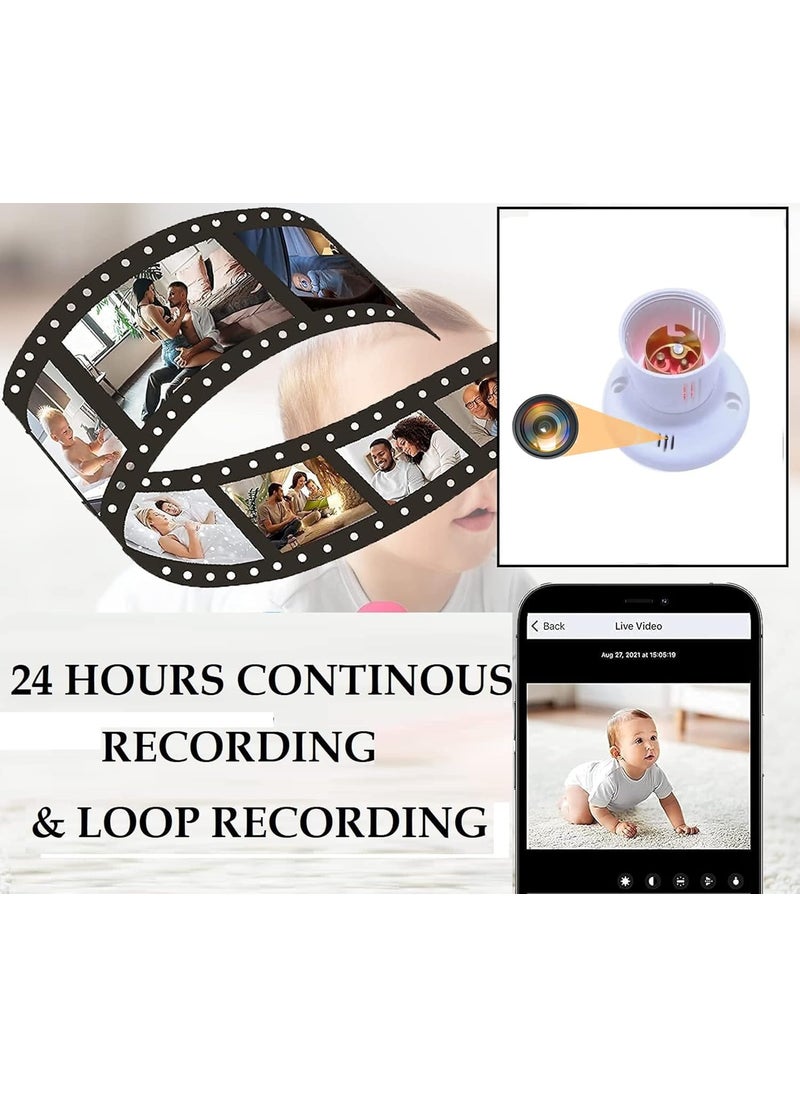 Asleesha 4K WiFi Day Vision Holder HD Mini cam 1080p HD Audio Video Recording Watch Live 24 Hours Small Surveillance Security Wireless Camera for Home Office