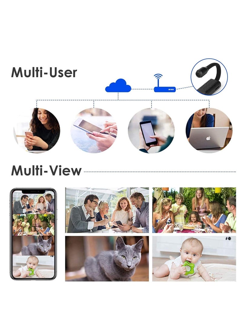 FREDI HD PLUS WiFi Camera Wireless Hd 1080p Hidden Cam Device for Home Office Security Indoor USB Plug Camera Watch Live in Phone App V380 Pro Motion Detection Work 24Hours
