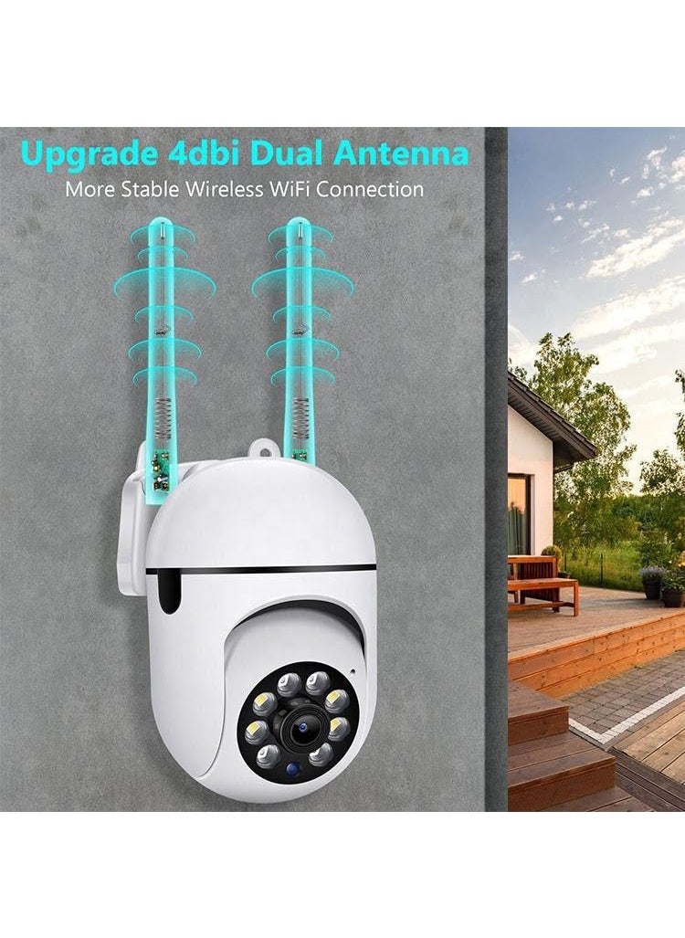 OneXsale 1080p HD WiFi Wireless IP CCTV Camera Mini Dome PTZ with 360 Coverage Remote Viewing and Live Streaming V380 Pro