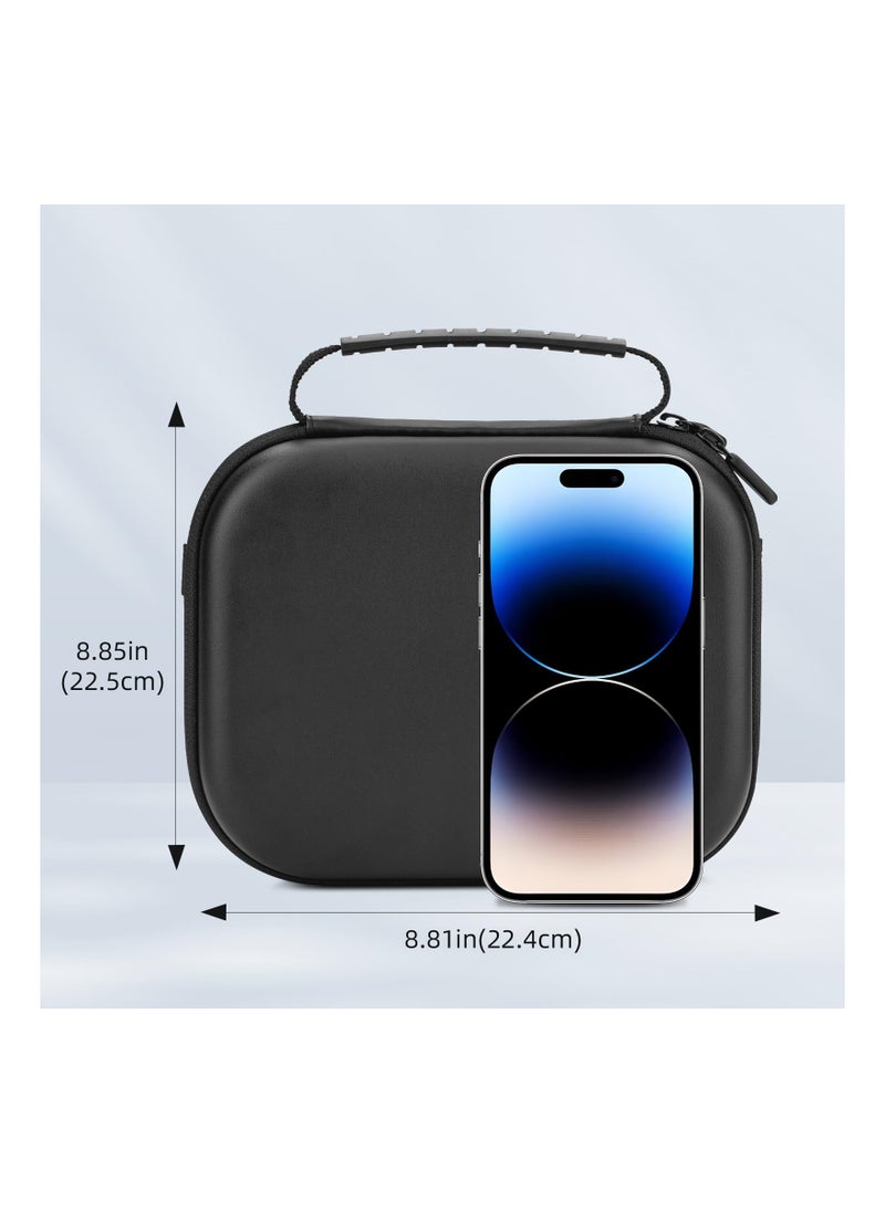 Hard Shell Carrying Case for Osmo Pocket 3, Portable PU Protective Bag for DJI Osmo Pocket 3 Creator Combo Camera Accessories with Shoulder Strap