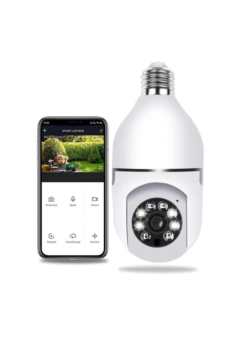 SNARIYOVSN 1080p HD Bulb Light Wireless IP Camera Fish Eye 360 Degree Panoramic Mini Lamp IR CCTV Home Wireless Security Camera Camera52