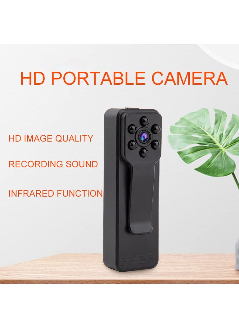 TECHNOVIEW Wearable Mini Body Camera 1080p Video Audio Recorder Motion Activated Night Vision Indoor Outdoor Spy Pocket Body Camera for Home and Office with Free 64GB Memory Card Non WiFi