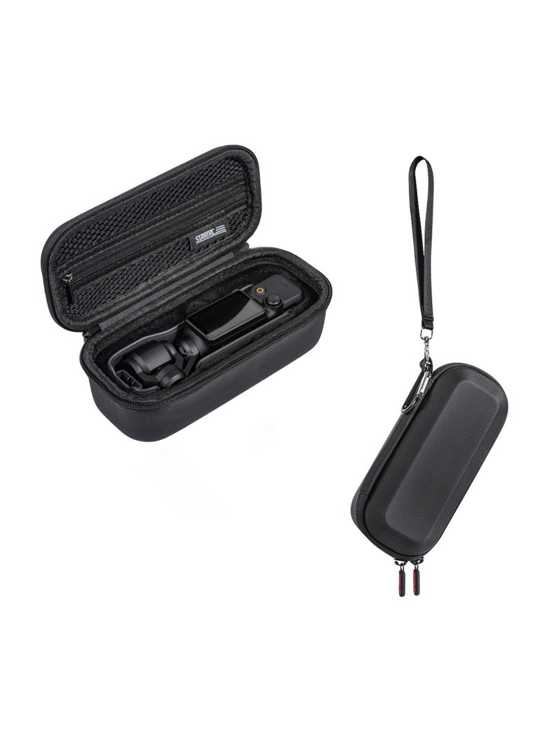 Camera Case for Osmo Pocket 3, Portable Carrying Case PU Leather Storage Bag for DJI Osmo Pocket 3 Creator Combo Accessories