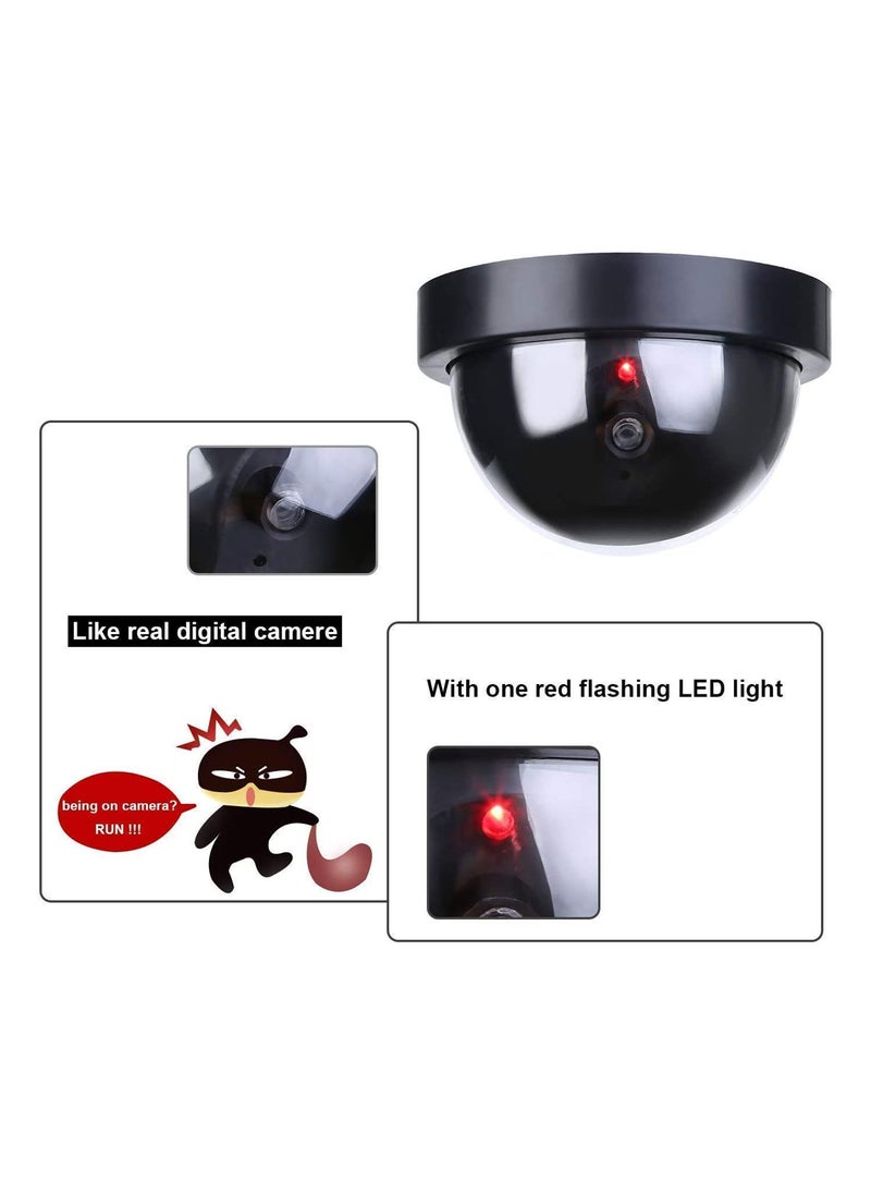Avenn Dummy Security Camera with Blinking Flashing Red Led Light Indication Fake CCTV Dummy Wired Dome Camera for Home or Office Security 4
