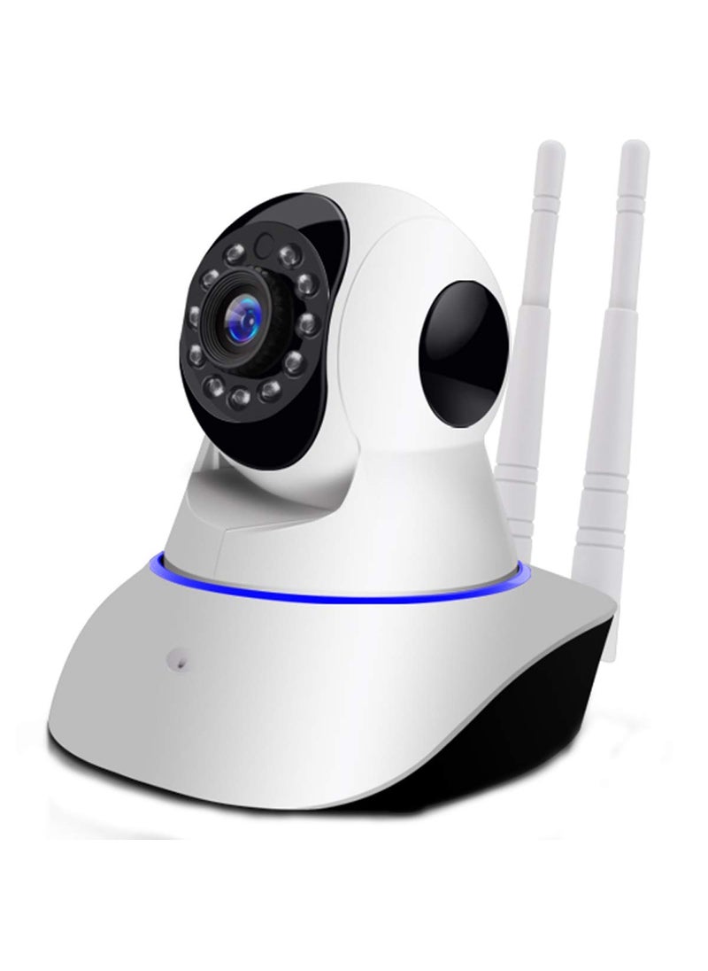SNARIYOVSN Full HD WiFi CCTV Camera Video Monitor Wireless Indoor IP Security Camera 1080p with Wall Stand for Home Office 360 Degree Viewing Area Double Antenna