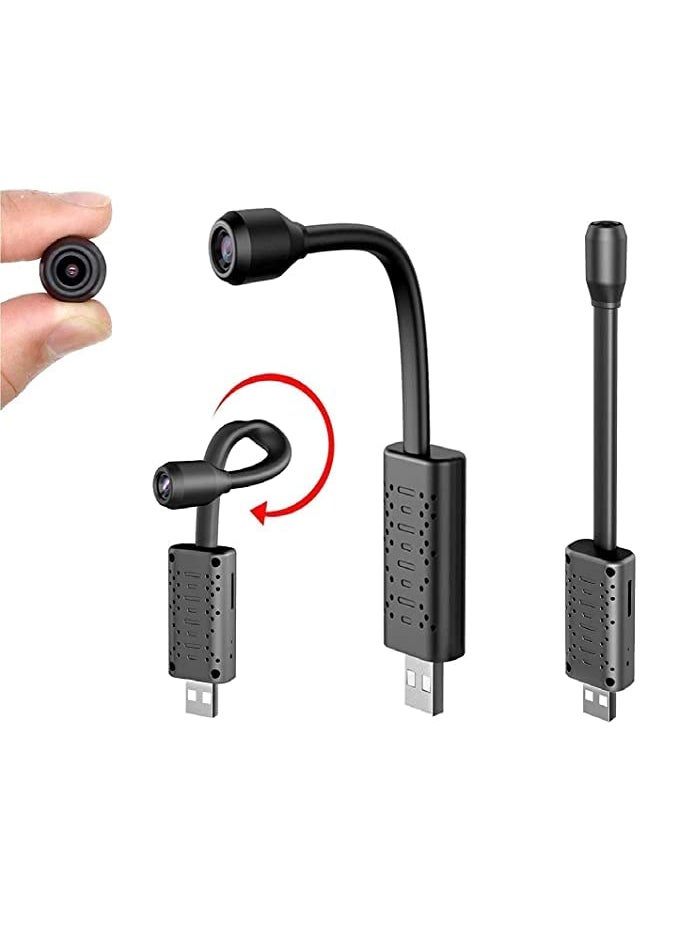 Favone Flexible Neck CameraWide Angle Live View on Mobile AppMotion Detection Alarm WiFi SpyHidden USB WiFi Camera Mini HD 1080p HD USB Universal Interface Upto 128GB Card not Included