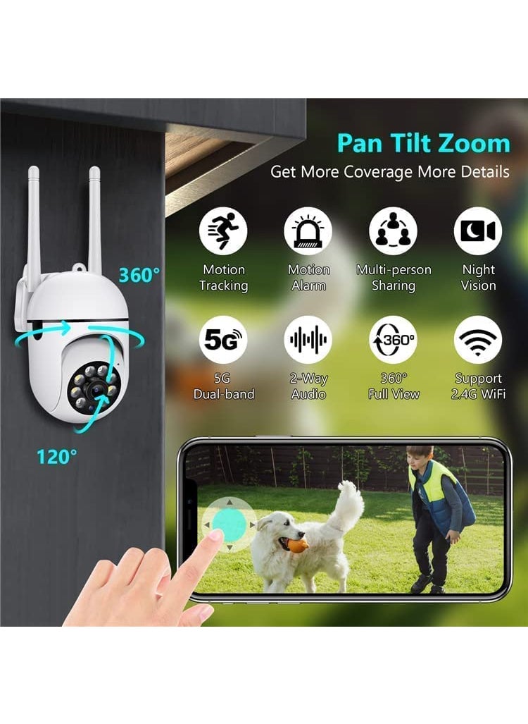 GREENEYE TECHNOLOGY CCTV Camera Full HD Wifi Wireless IP CCTV Security Camera Light Vision Night Vision Remote Indoor 1080p V380 Pro App 360 Degree Watch Live Streaming