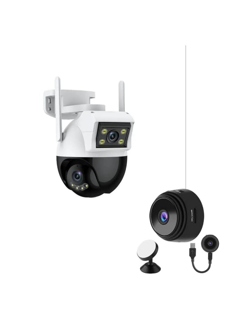 CAMERA DEKHO 2k PTZ Auto Tracking Night Vision 360 CCTV Outdoor Wireless Security Home IP WiFi CameraBinocular Surveillance11 LensTwo Way Audio Waterproof IP66 with Free Magnetic Spy Camera