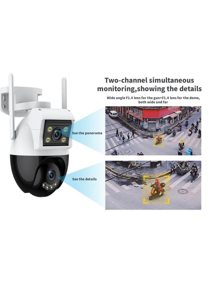 CAMERA DEKHO 2k PTZ Auto Tracking Night Vision 360 CCTV Outdoor Wireless Security Home IP WiFi CameraBinocular Surveillance11 LensTwo Way Audio Waterproof IP66 with Free Magnetic Spy Camera