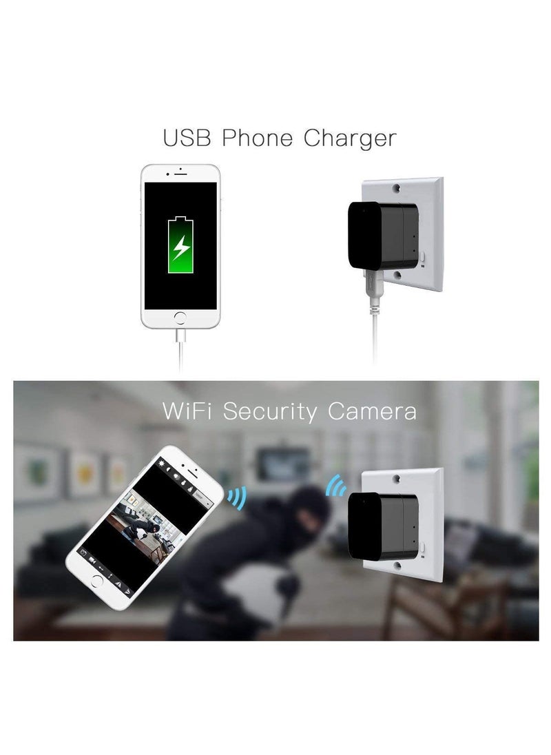 Wukama 4k Charger WiFi Camera for Home Motion Detection Video Audio Live Streaming Security Camera for Home Indoor Surveillance Camera