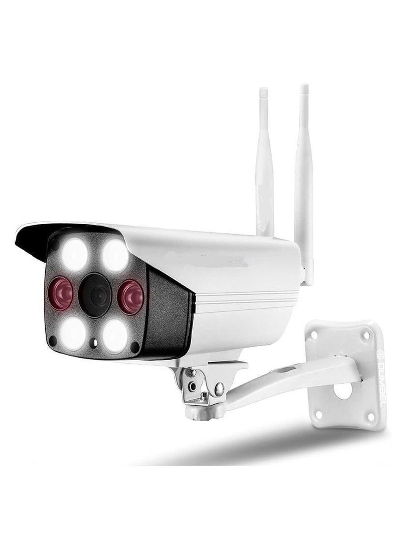 CAMERA DEKHO 4g 3g SIM Card Based WiFi Bullet Wireless Outdoor Security Camera Full HD 1080p BuiltIn MicroSD Card Slot Upto 256GBSupports Google Assistant Alexa White Free Magnetic Spy Camera