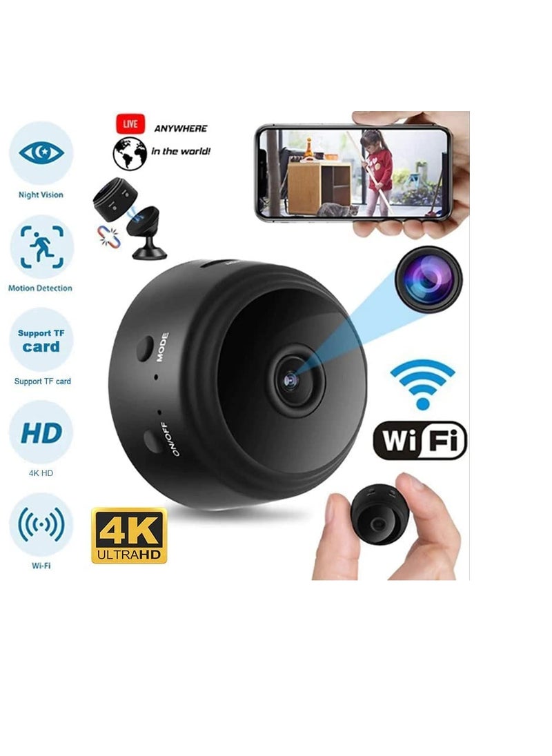 CAMLEIGH Spy WiFi Magnet Camera 1080P HD Hidden Camera Small Wireless Home Security Surveillance Cameras with Night Vision Black