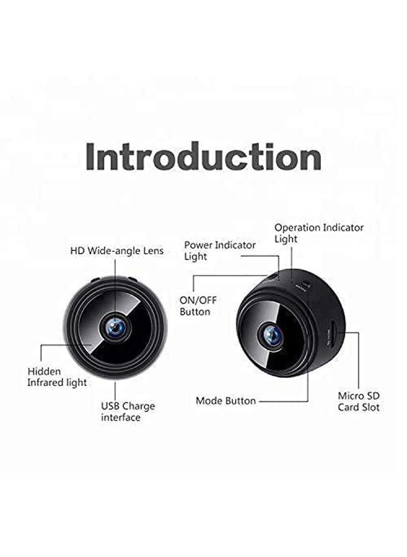 TECHNOVIEW CCTV Security System High Focus Lens Spy Magnet Camera Mini WiFi Magnetic Live Stream Low Light Vision IP Wireless 1080P Audio Video Hidden Nanny Indoor Camera for Home Offices Security