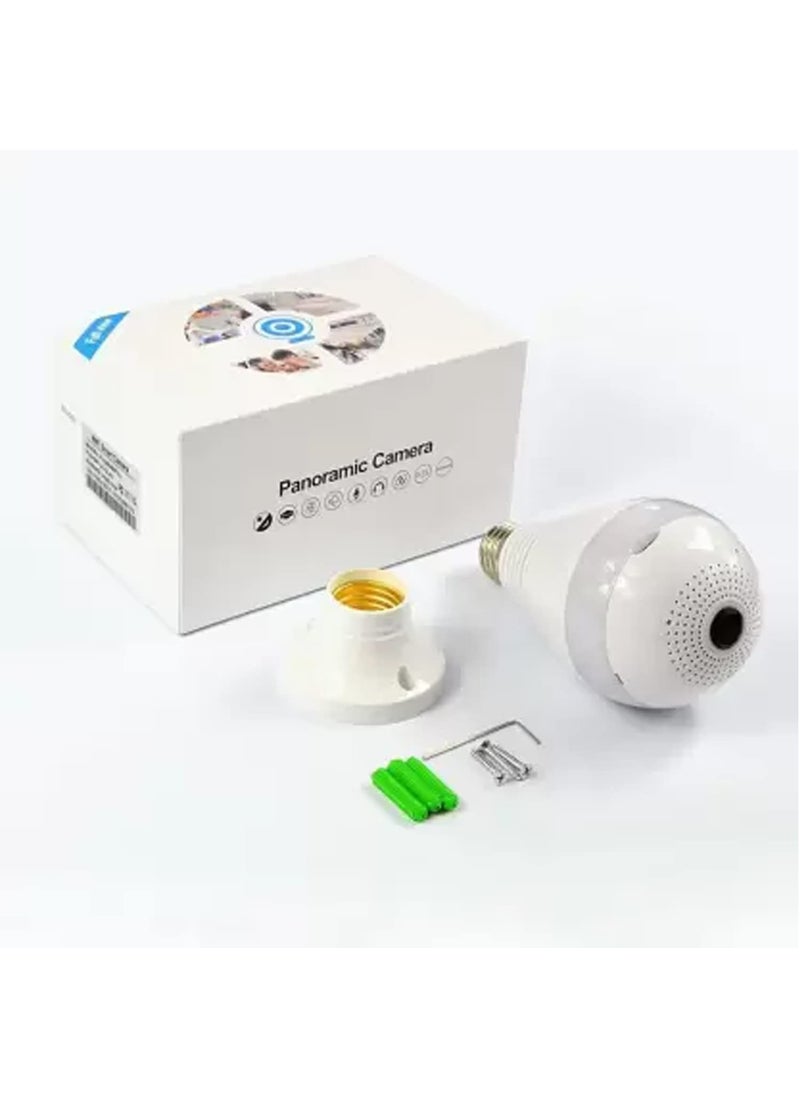 Paroxysm Spy Bulb Camera 1080P WiFi Security Camera Full HD Video and Audio Recording 360v Degrees Panoramic Camera for Home Motion Detection