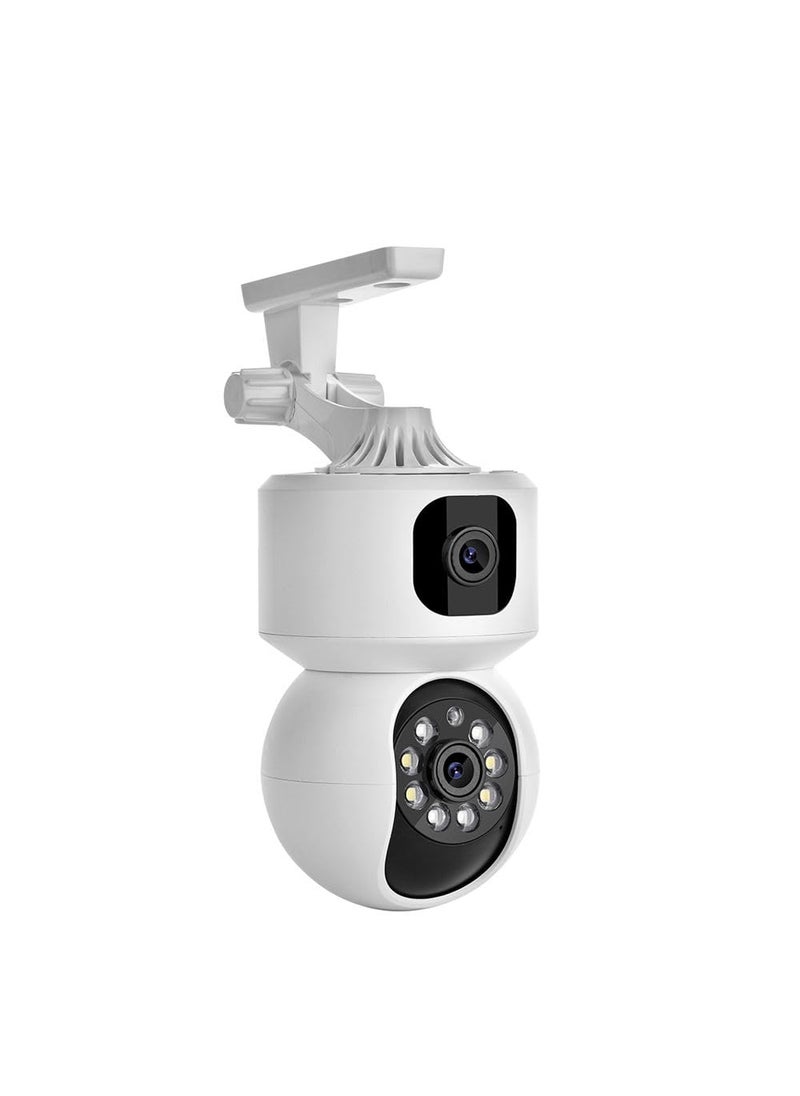 OneXsale Indoor Camera 2 Lens WiFi Cameras for Home Shop Security Night Mode Pet Camera with Phone App 3MP Indoor Security Camera Motion Detection 2Way Audio WiFi Camera Home Motion Detection