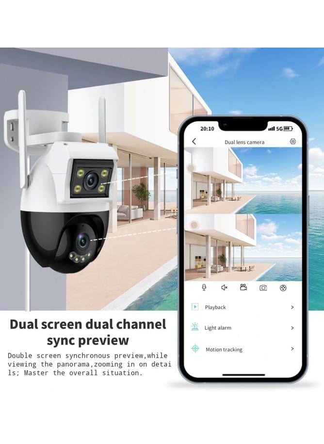 CAMERA DEKHO 2k PTZ Auto Tracking Night Vision 360 CCTV Outdoor Wireless Security Home IP WiFi CameraBinocular Surveillance11 LensTwo Way Audio Waterproof IP66