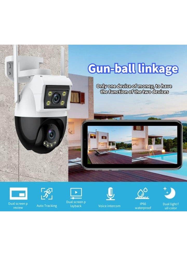 CAMERA DEKHO 2k PTZ Auto Tracking Night Vision 360 CCTV Outdoor Wireless Security Home IP WiFi CameraBinocular Surveillance11 LensTwo Way Audio Waterproof IP66