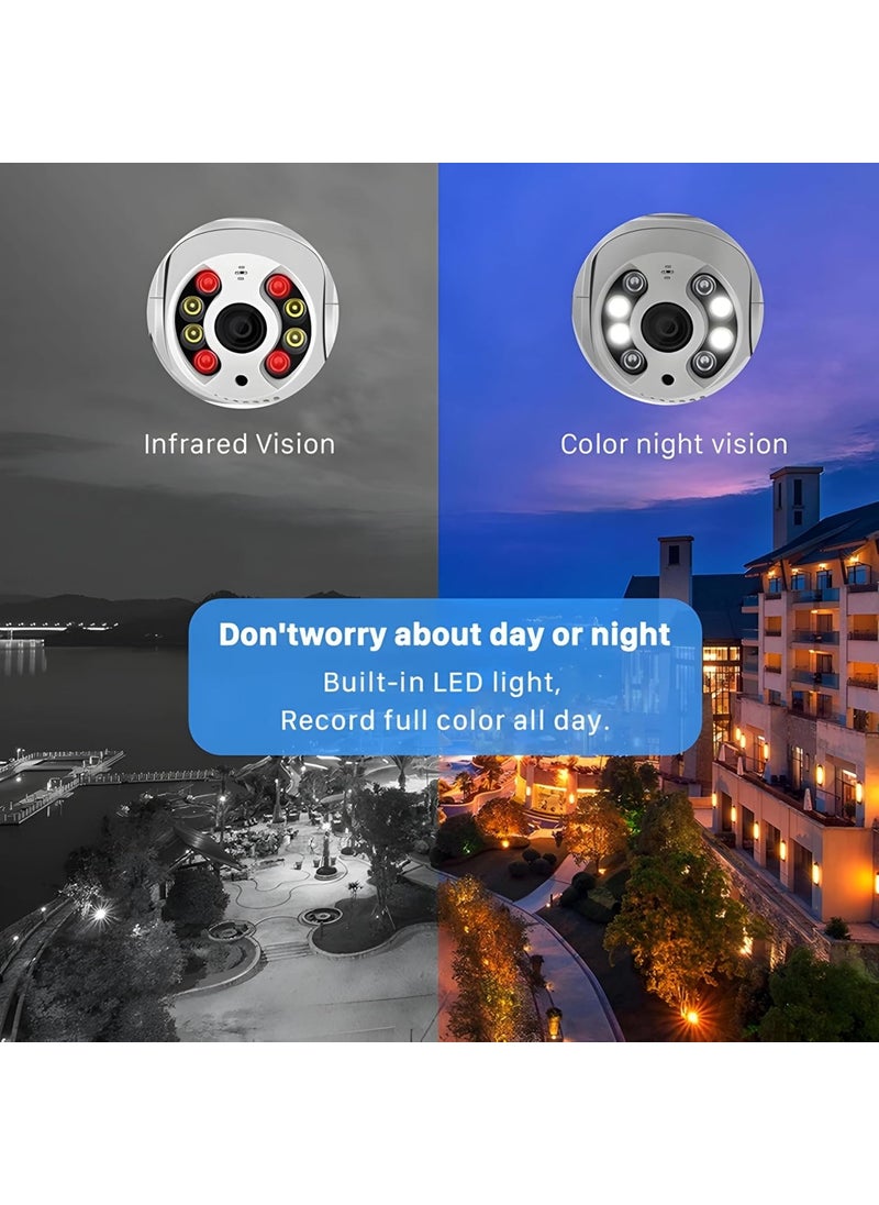 ephorus UltraXR 12MP Outdoor Smart WiFi Wireless IP CCTV Security Camera Colored Night Vision 2Way Audio Motion Track Support 128 GB Micro SD
