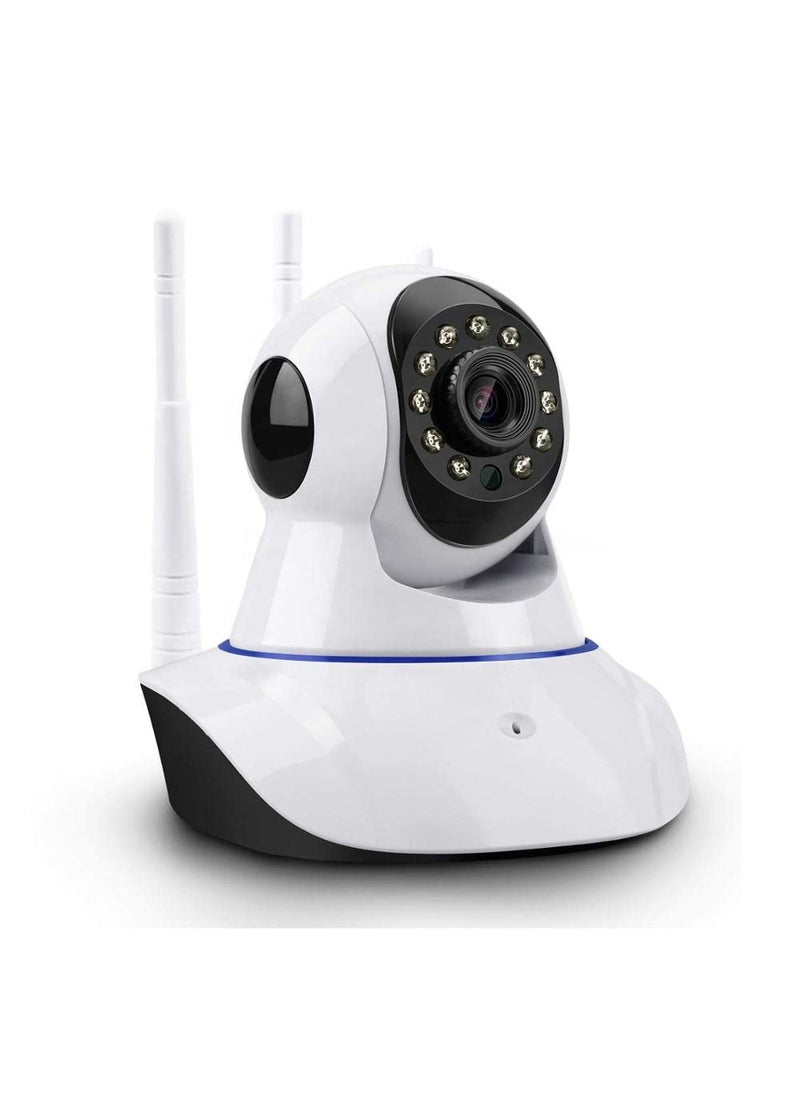 SNARIYOVSN Full HD WiFi CCTV Camera Video Monitor Wireless Indoor IP Security Camera 1080p with Wall Stand for Home Office 360 Degree Viewing Area Double Antenna