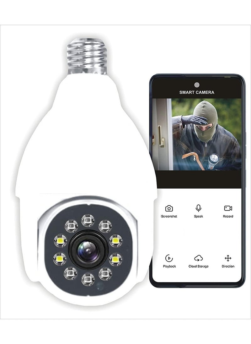 SNARIYOVSN HD WiFi Bulb Light Wireless IP WiFi Camera Fish Eye 360 Degree Panoramic Mini Lamp IR CCTV Home Security Camera Camera37
