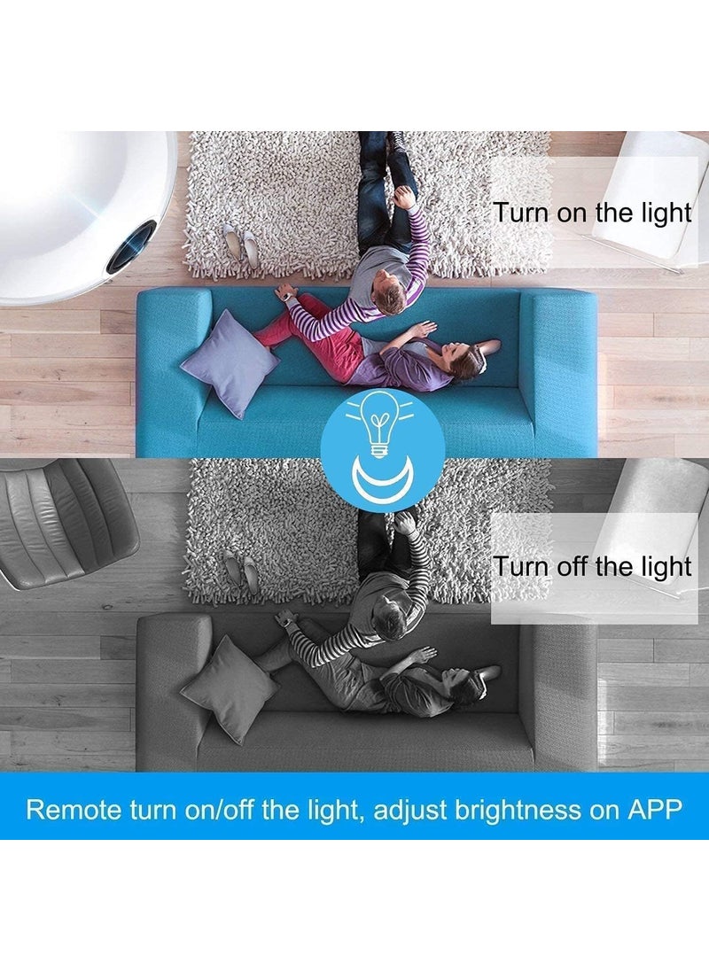 SIOVS Full HD Picture Bulb Home Security Camera 1080p AI Powered Motion Detection l Infrared Light Vision 360 Panorama Talk Back Feature Bulb Camera