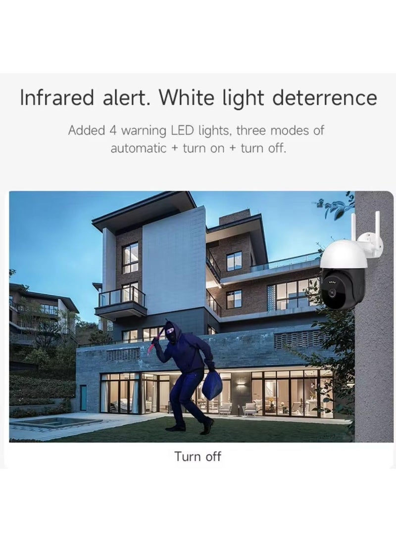 OneXsale 4G SIMAll Supported 3MP Pan Tilt CCTV Camera Full HD IP66 Outdoor V380 Wireless PTZ Security Camera Colored 4 IRS Dual Light Night Vision AUTO Tracking Two Way Talk Water Proof