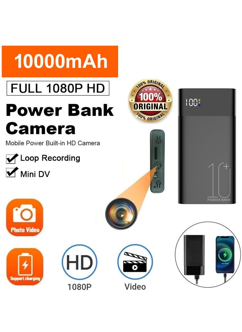 TECHNOVIEW WiFi Power Bank Security Camera H10 Plus 1080P HD Audio Video Recording Indoor Camera with Real Time Remote Control Night Vision Motion Detection