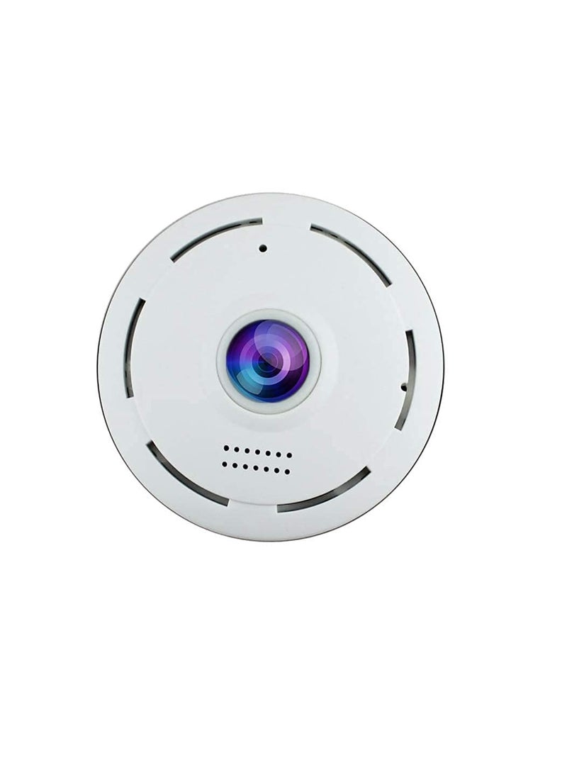 EVERNEST 360 Degree View Smart WiFi Wireless IP CCTV Security Camera with WiFi Wireless Connectivity Night Vision 2Way Audio Support 128 GB Micro SD Card Slot