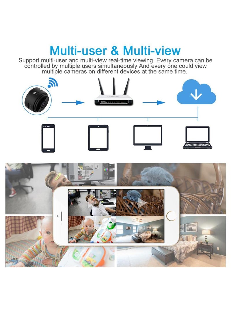 SIOVS CCTV Camera WiFi Wireless Video Camera Full HD 1080P Nanny Cam Night Vision Security Camera