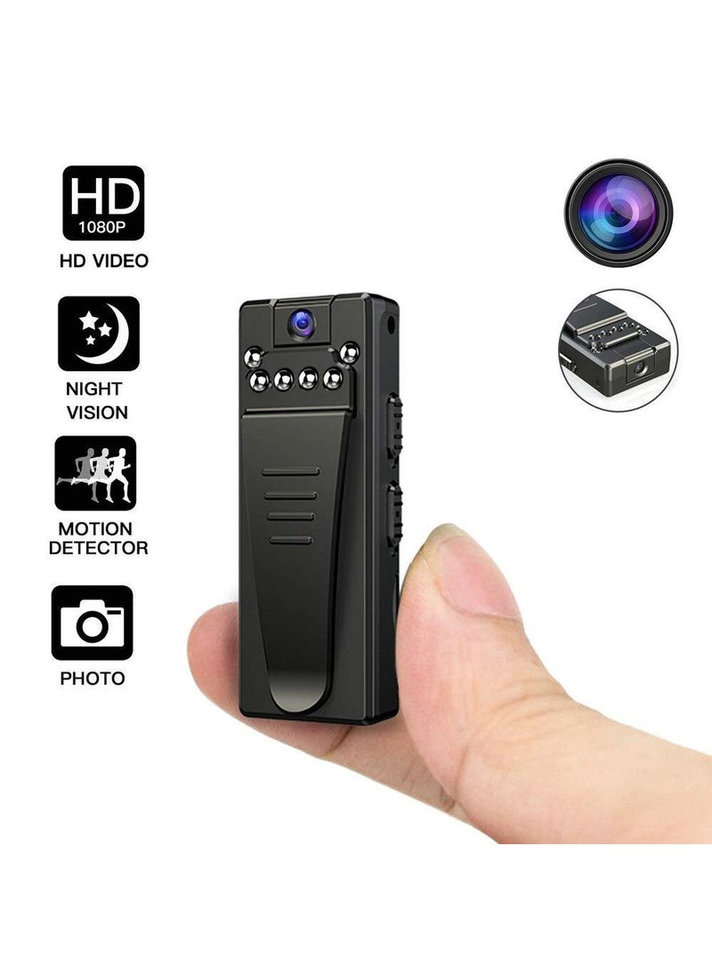 TECHNOVIEW Full HD Portable Camera 1080P Indoor Outdoor Camera Portable Device with Night Vision VideoAudio Recording WearableSecurity Camera for Home Office Meetings Non WiFi