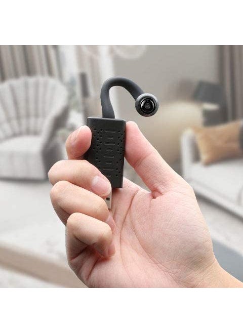 Favone Mini HD 1080p HD USB Universal Interface Flexible Neck CameraWide Angle Live View on Mobile AppMotion Detection Alarm WiFi SpyHidden USB WiFi Camera Upto 128GB Card not Included