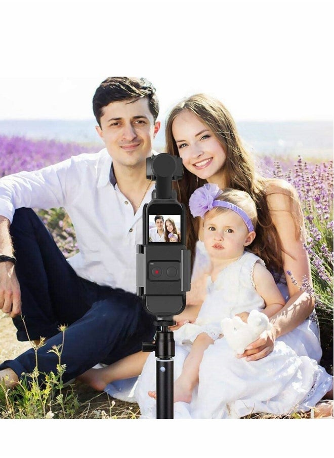 Action Mount for Dji Osmo Pocket Tripod and Gopro Stand Bracket Accessories Expansion Protective Frame with Quick-Release Design