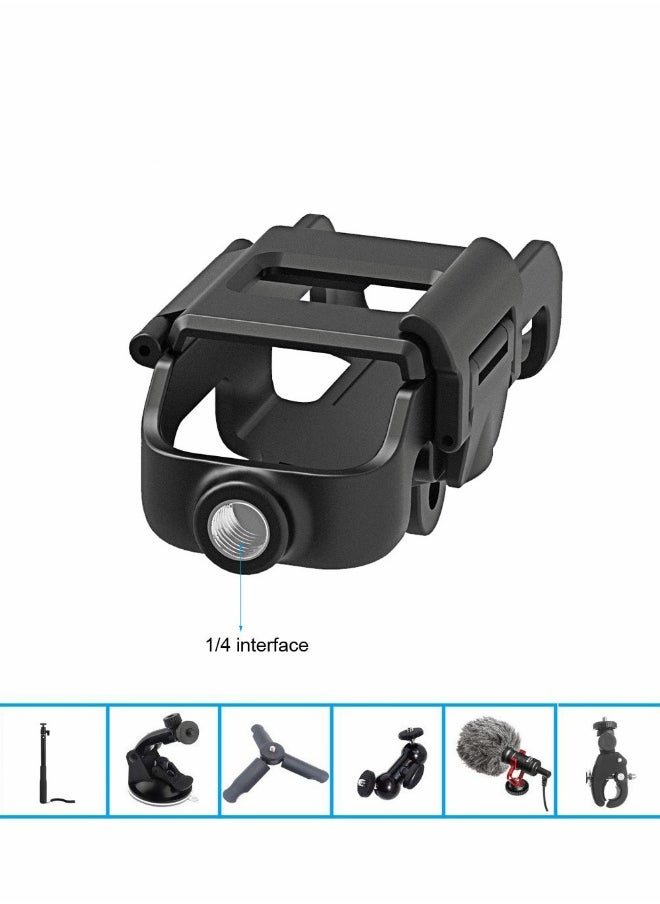Action Mount for Dji Osmo Pocket Tripod and Gopro Stand Bracket Accessories Expansion Protective Frame with Quick-Release Design