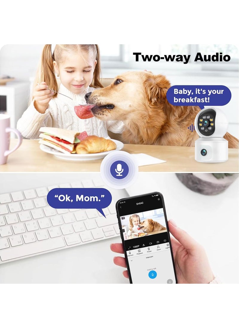 Maizic Smarthome 360 View 4G Sim Based Camera 2 LensScreen 2MP2MP FHD Smart CCTV Home Security Camera with PanTilt 2 Way Talk Color Night Vision Motion Detection Support SD Card Upto 128GB