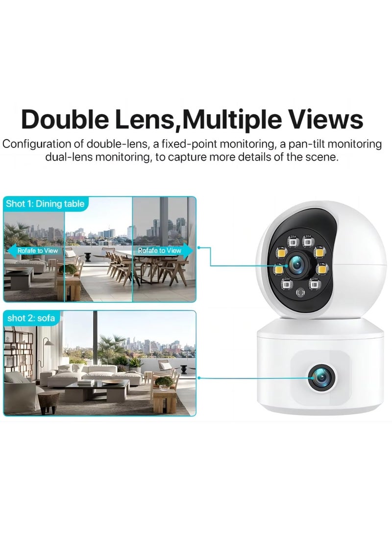 Maizic Smarthome 360 View 4G Sim Based Camera 2 LensScreen 2MP2MP FHD Smart CCTV Home Security Camera with PanTilt 2 Way Talk Color Night Vision Motion Detection Support SD Card Upto 128GB