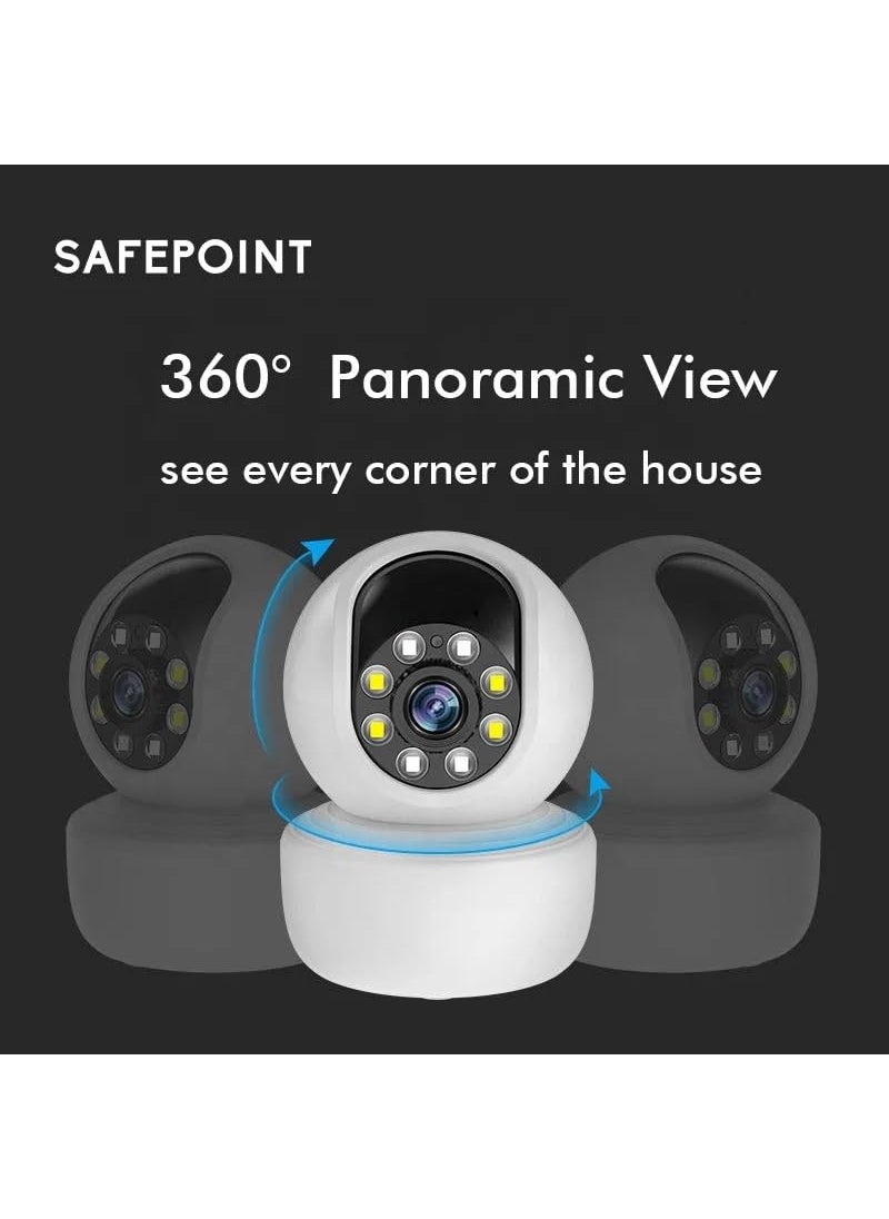 Pelupa Wireless WiFi Indoor CCTV Security PTZ IP Camera 3MP Carecam Pro Two Way Audio Full Color Cam WiFi Network IP PTZ Camera