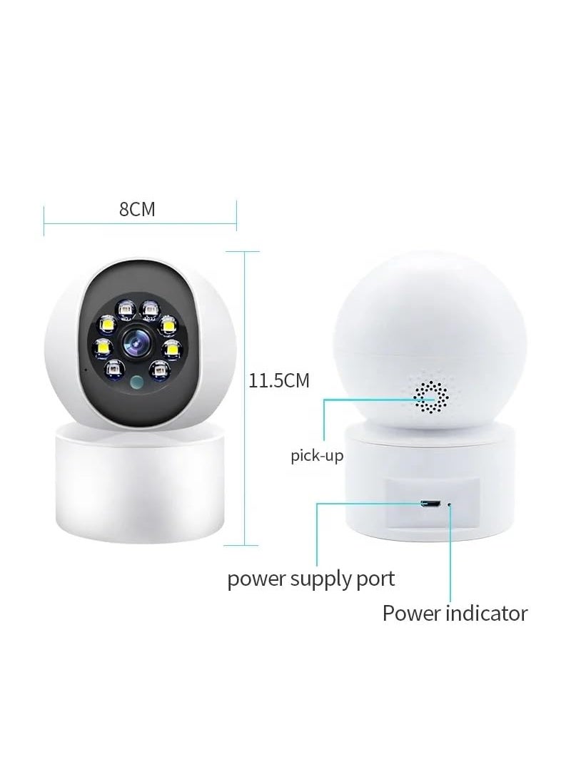 Pelupa Wireless WiFi Indoor CCTV Security PTZ IP Camera 3MP Carecam Pro Two Way Audio Full Color Cam WiFi Network IP PTZ Camera