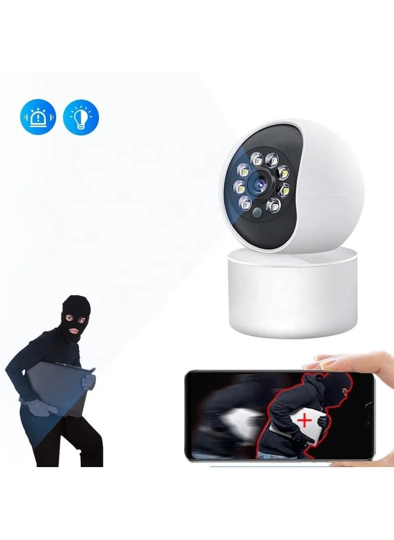 Pelupa Wireless WiFi Indoor CCTV Security PTZ IP Camera 3MP Carecam Pro Two Way Audio Full Color Cam WiFi Network IP PTZ Camera